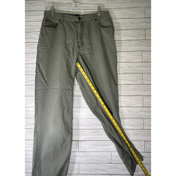 Eddie Bauer Womens Green Mercer‎ Fit Mid Rise Straight Leg Pants Size 12 - Picture 9 of 9